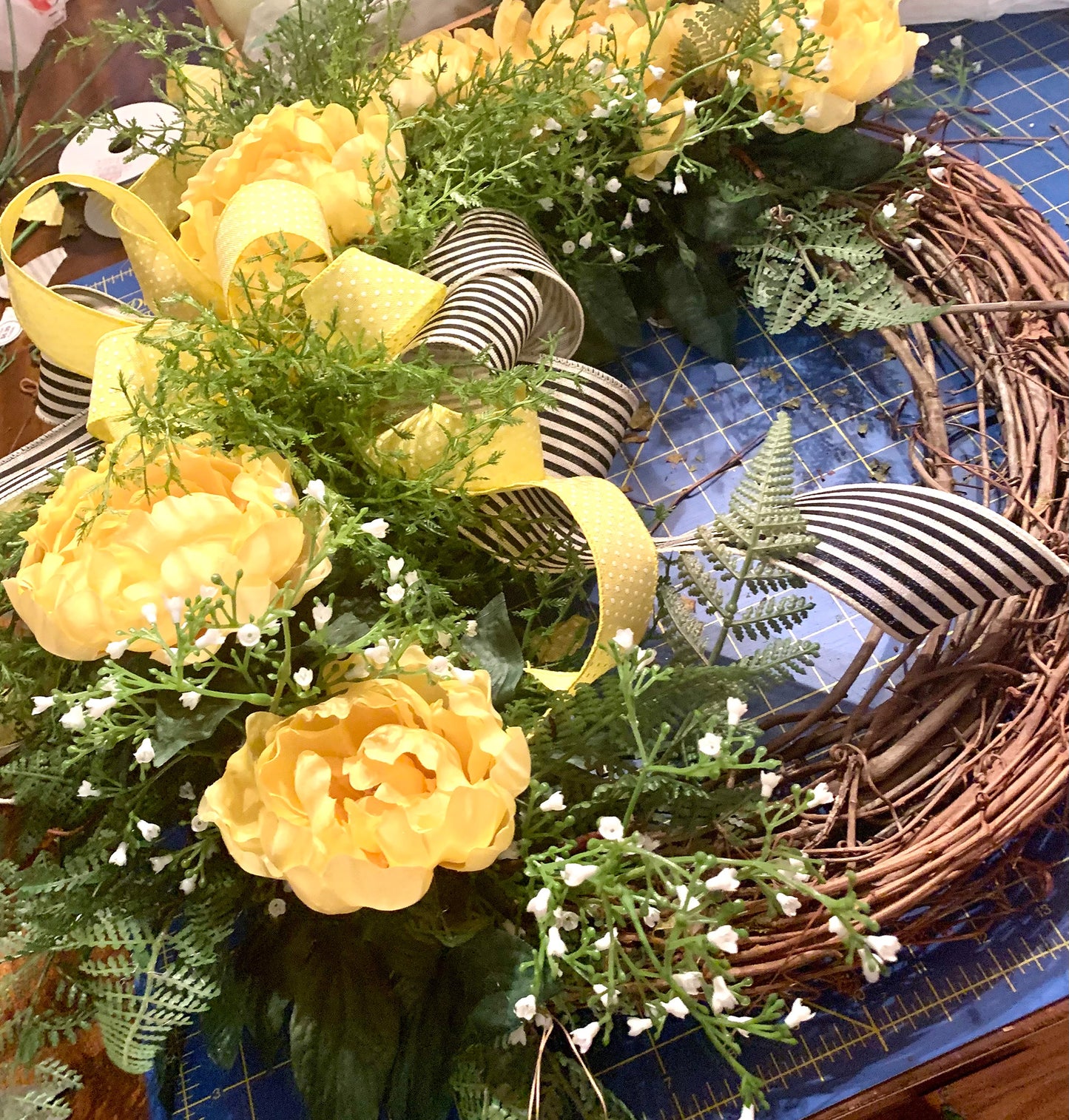 Marigold Peace Fall Door Wreath